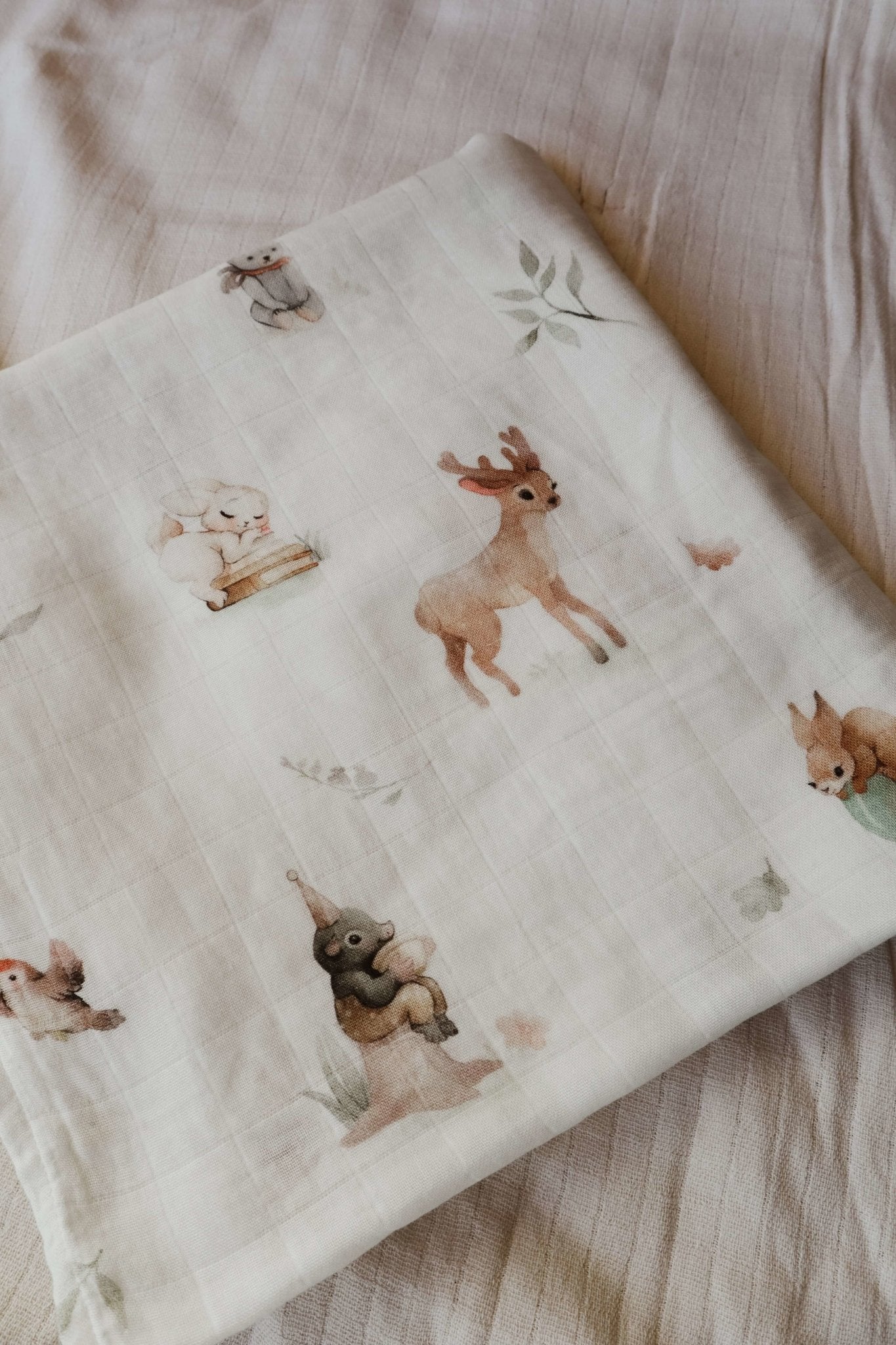BABY MUSSELINTUCH LITTLE FRIENDS (120x120cm) | VORBESTELLUNG CA. KW 27 - Mini Indians
