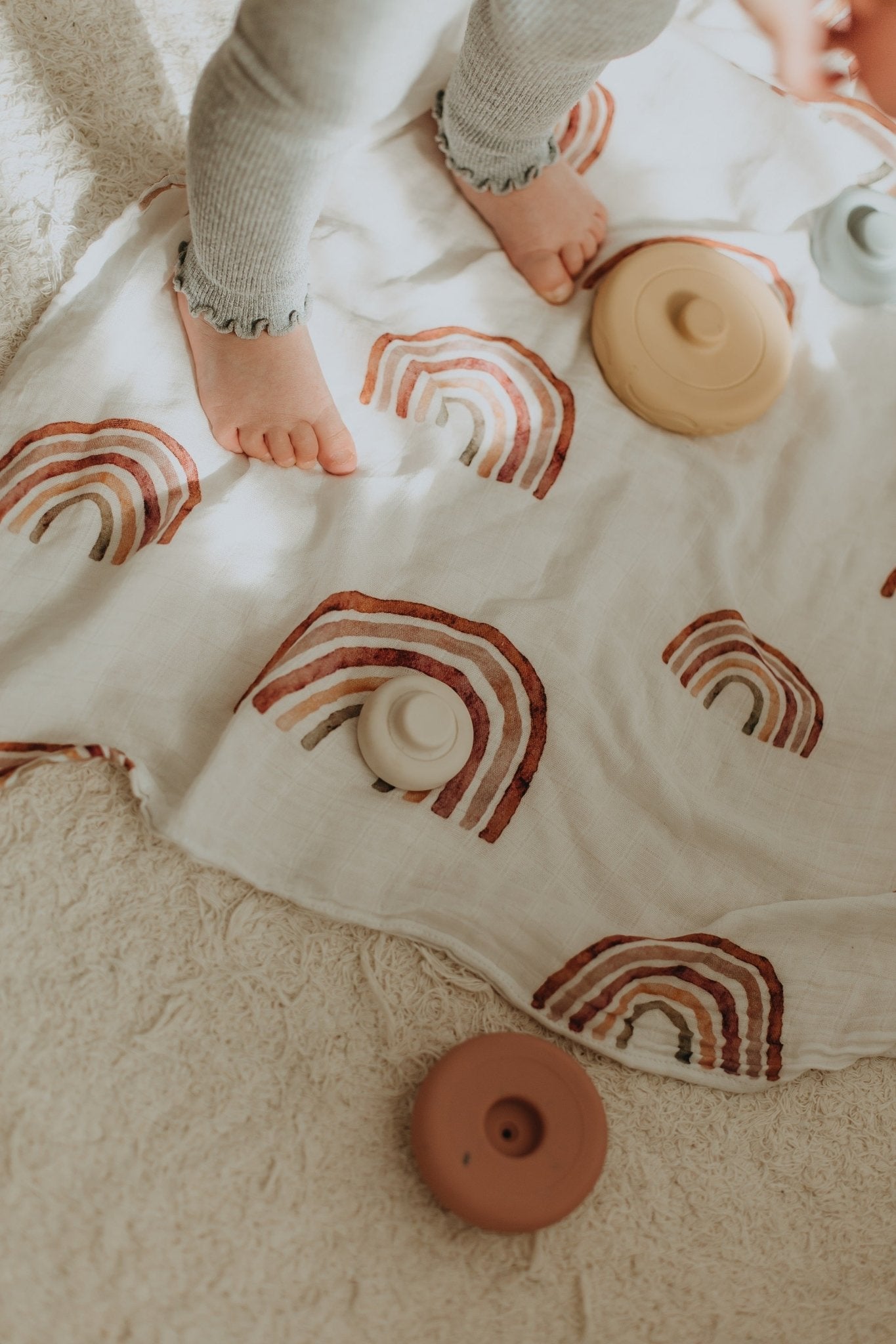 SPUCKTÜCHER 2ER SET RAINBOW - Mini Indians